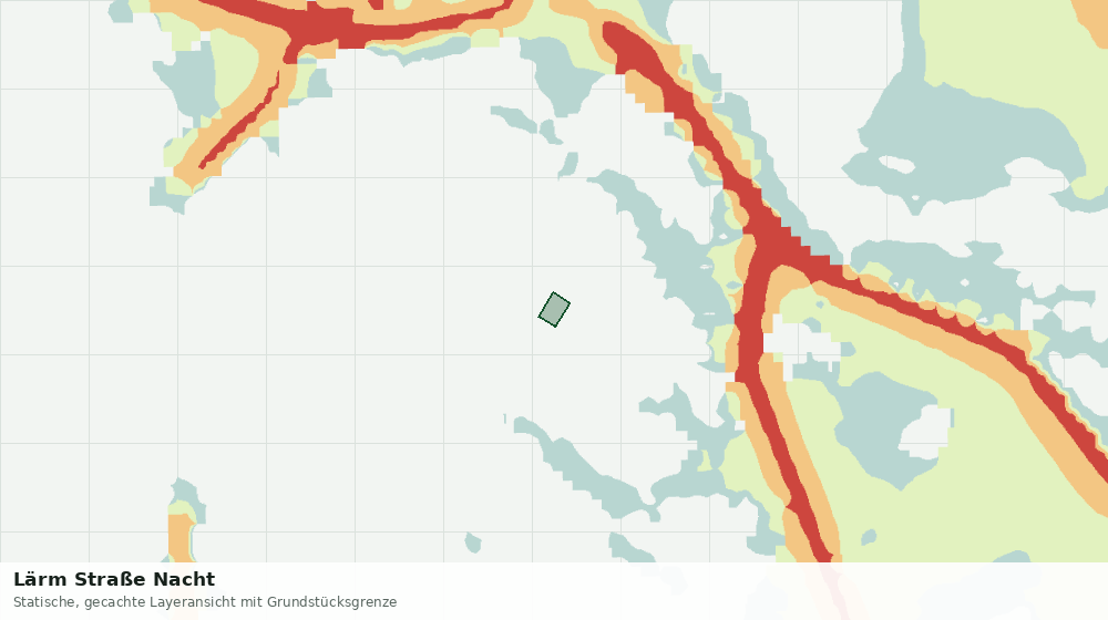 Statische Kartenansicht: Lärm Straße Nacht