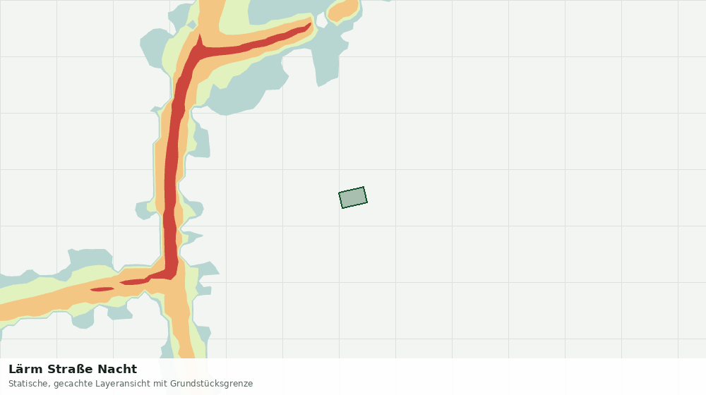 Statische Kartenansicht: Lärm Straße Nacht