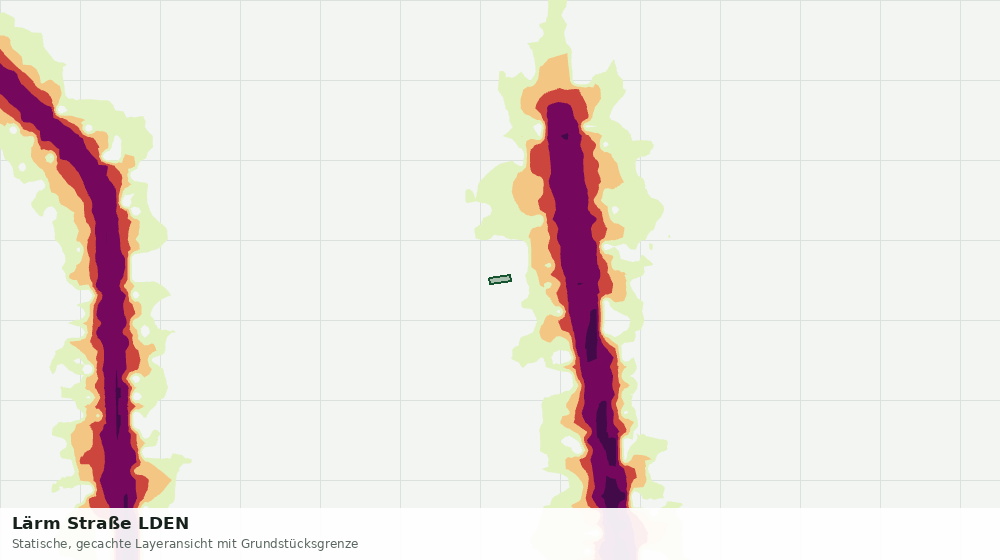Statische Kartenansicht: Lärm Straße LDEN