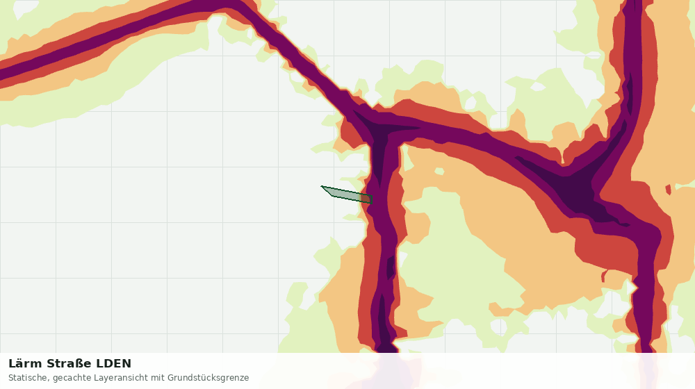 Statische Kartenansicht: Lärm Straße LDEN