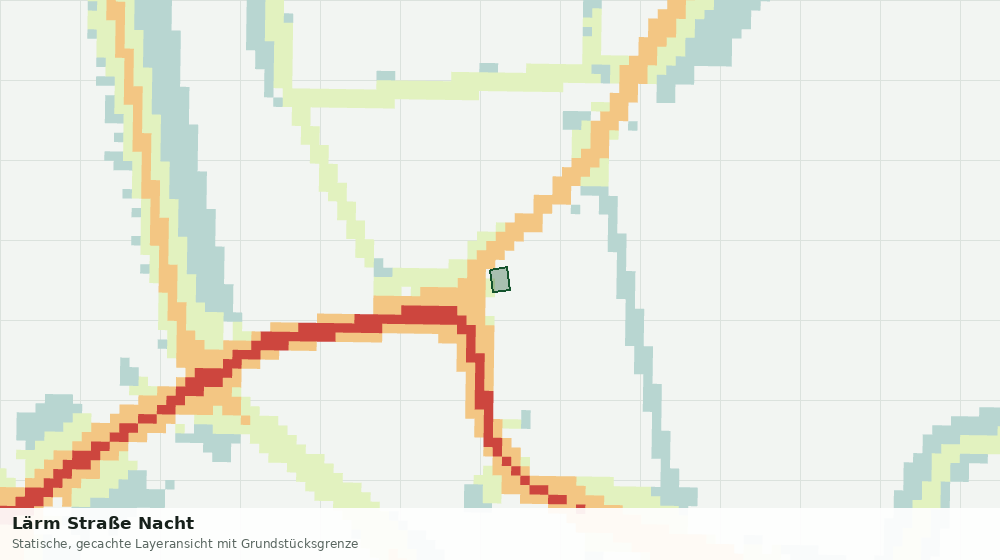 Statische Kartenansicht: Lärm Straße Nacht