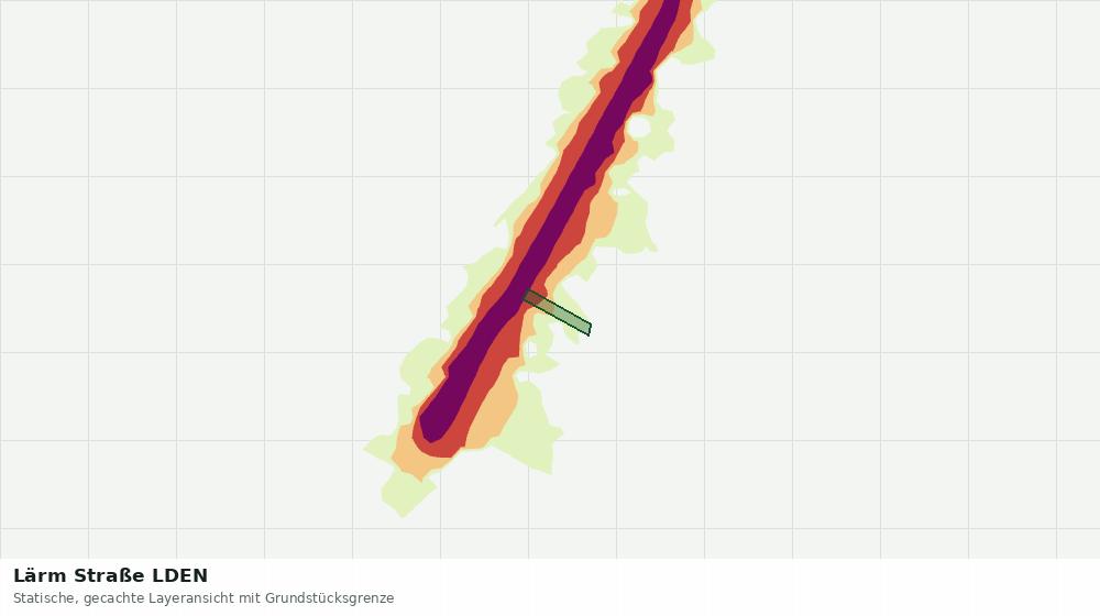 Statische Kartenansicht: Lärm Straße LDEN