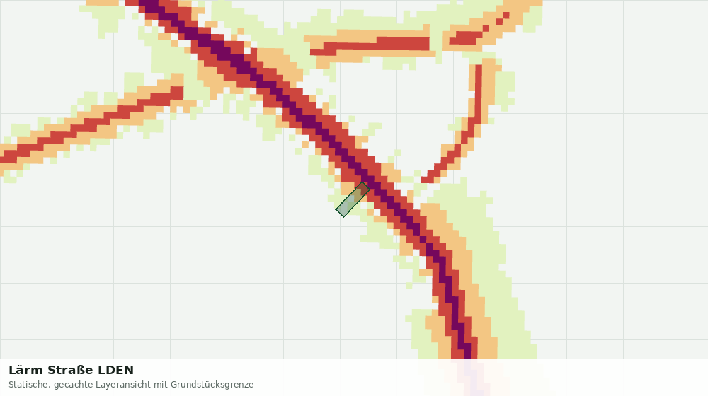 Statische Kartenansicht: Lärm Straße LDEN