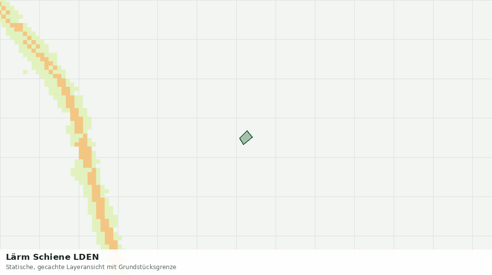 Statische Kartenansicht: Lärm Schiene LDEN
