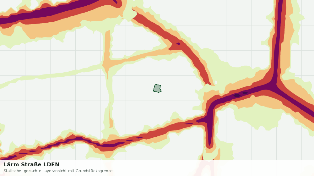 Statische Kartenansicht: Lärm Straße LDEN