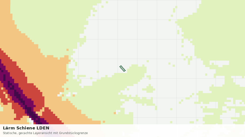 Statische Kartenansicht: Lärm Schiene LDEN