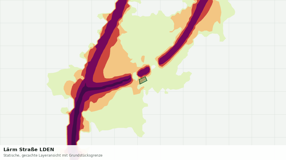 Statische Kartenansicht: Lärm Straße LDEN