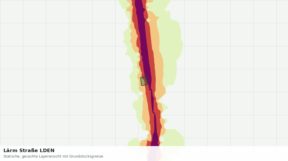 Statische Kartenansicht: Lärm Straße LDEN