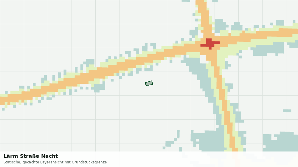 Statische Kartenansicht: Lärm Straße Nacht