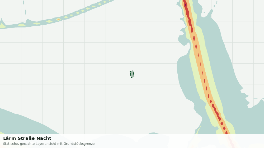 Statische Kartenansicht: Lärm Straße Nacht