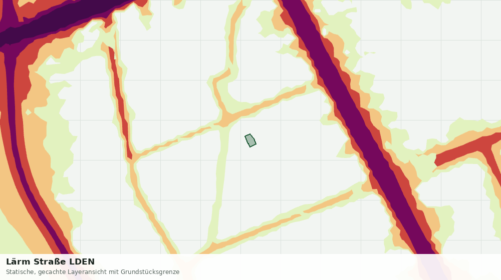 Statische Kartenansicht: Lärm Straße LDEN