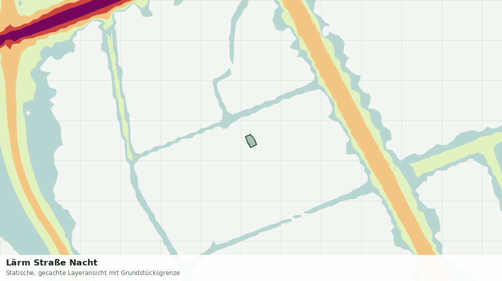 Statische Kartenansicht: Lärm Straße Nacht