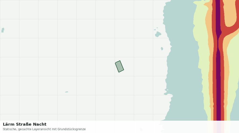 Statische Kartenansicht: Lärm Straße Nacht