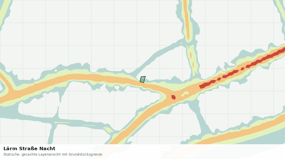 Statische Kartenansicht: Lärm Straße Nacht