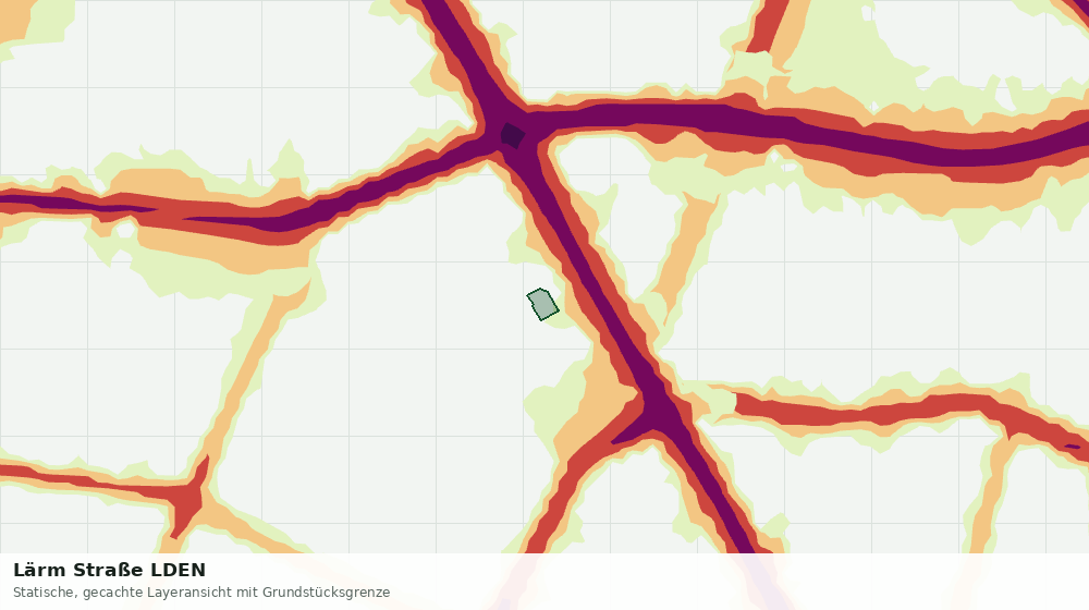 Statische Kartenansicht: Lärm Straße LDEN