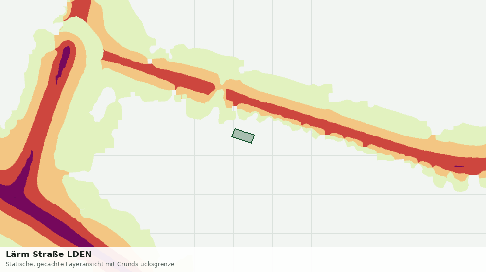Statische Kartenansicht: Lärm Straße LDEN