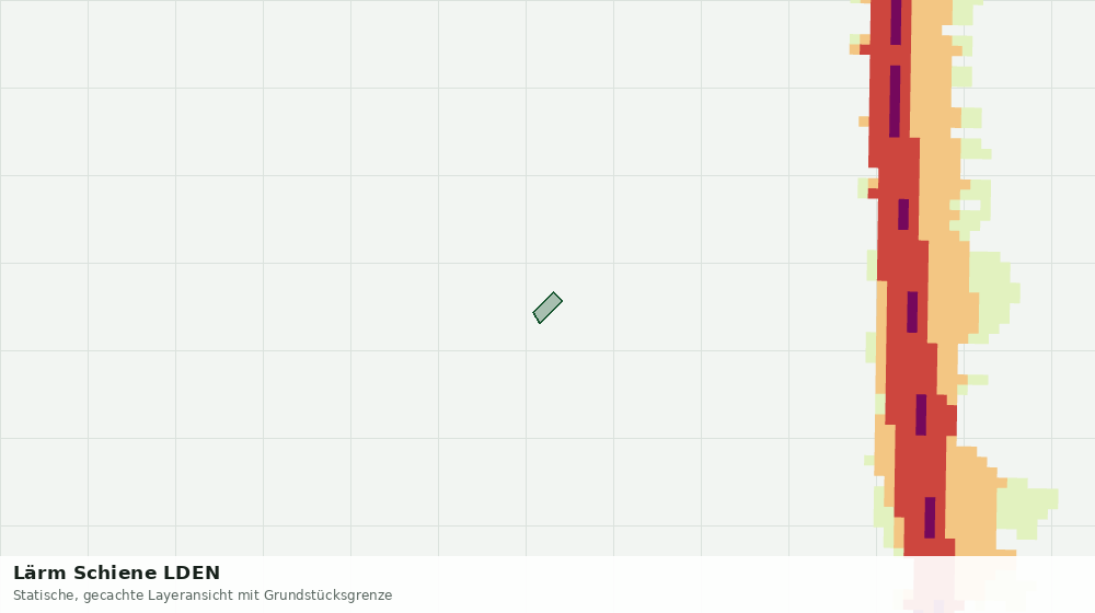 Statische Kartenansicht: Lärm Schiene LDEN