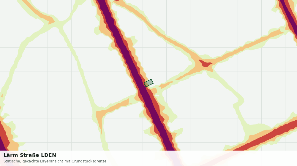 Statische Kartenansicht: Lärm Straße LDEN