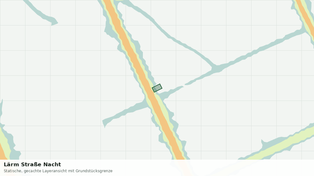 Statische Kartenansicht: Lärm Straße Nacht