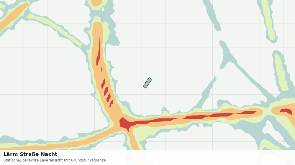Statische Kartenansicht: Lärm Straße Nacht