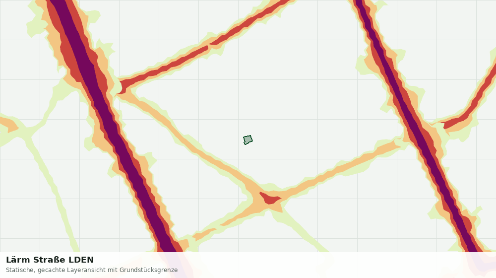Statische Kartenansicht: Lärm Straße LDEN