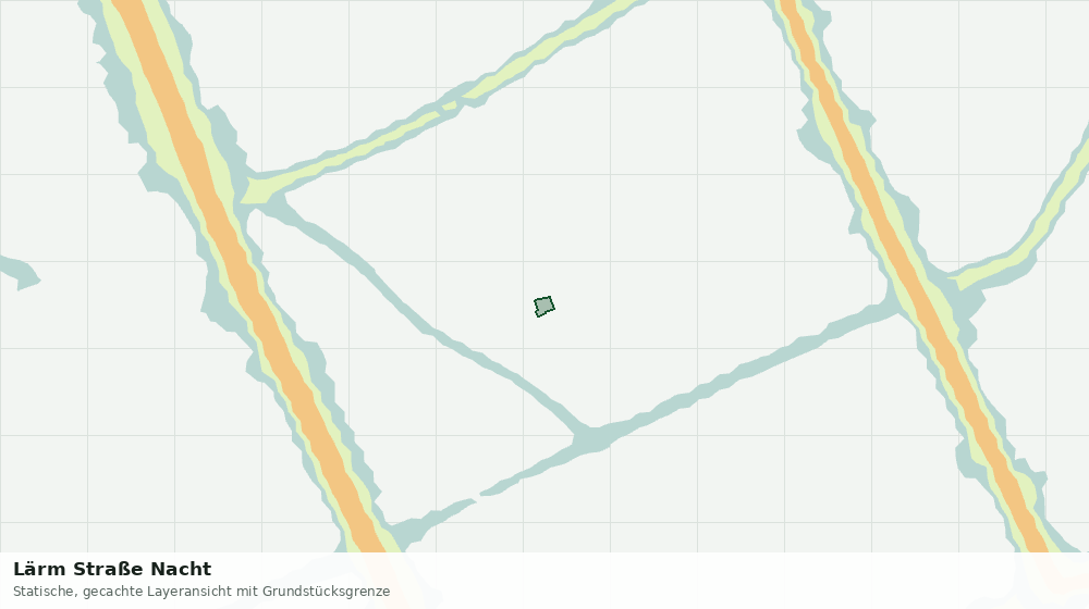 Statische Kartenansicht: Lärm Straße Nacht