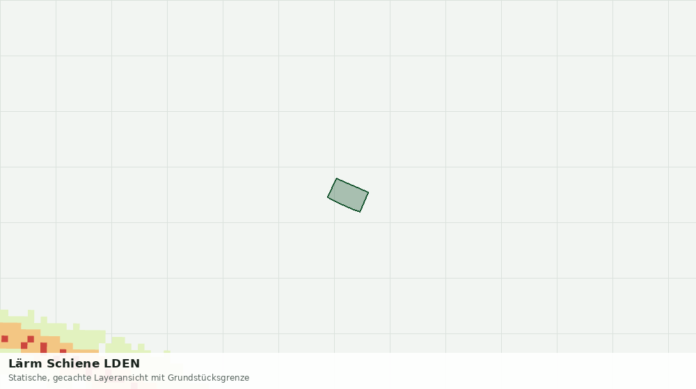 Statische Kartenansicht: Lärm Schiene LDEN