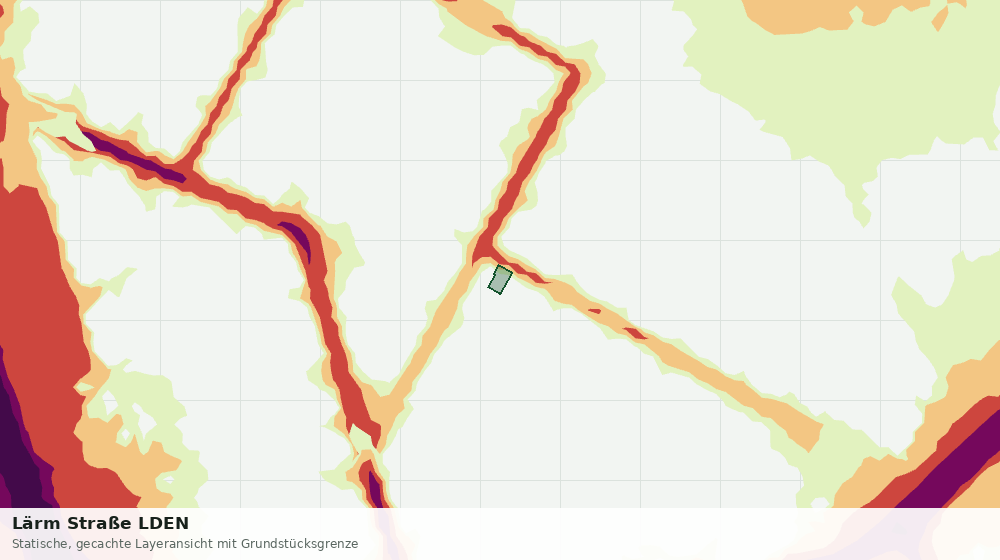 Statische Kartenansicht: Lärm Straße LDEN
