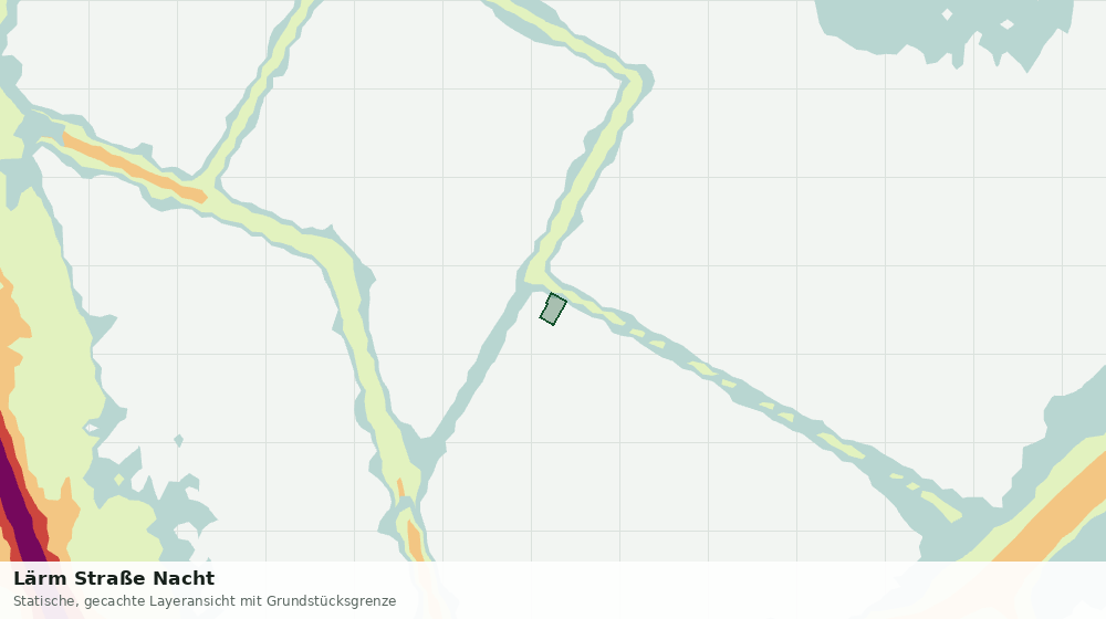 Statische Kartenansicht: Lärm Straße Nacht