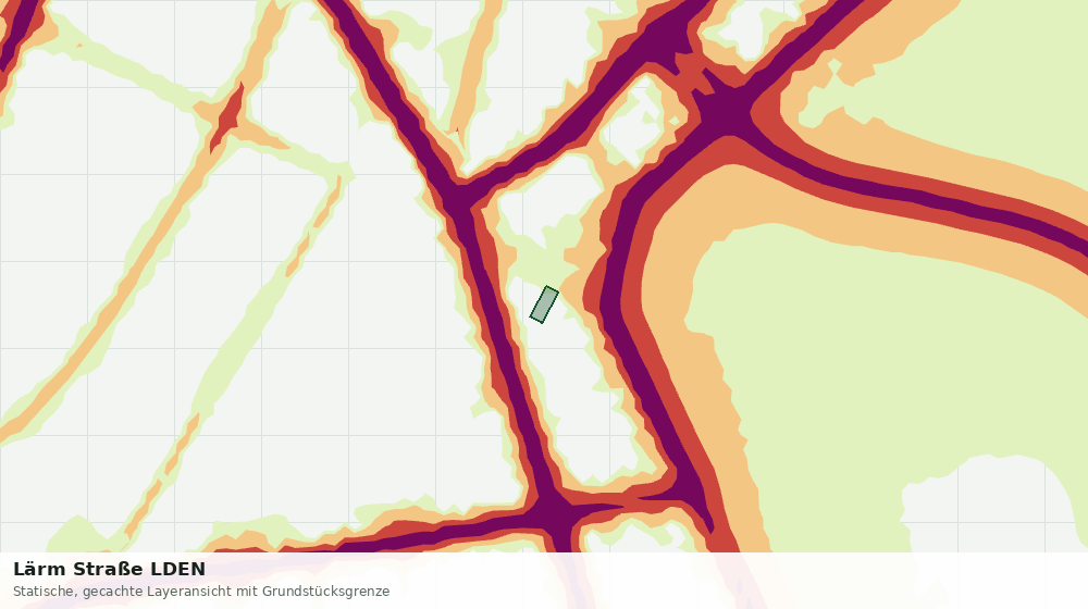 Statische Kartenansicht: Lärm Straße LDEN
