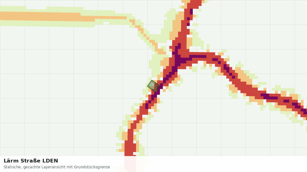 Statische Kartenansicht: Lärm Straße LDEN