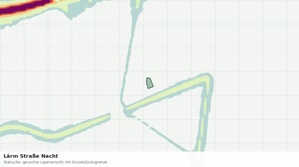 Statische Kartenansicht: Lärm Straße Nacht