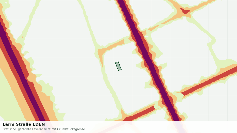 Statische Kartenansicht: Lärm Straße LDEN