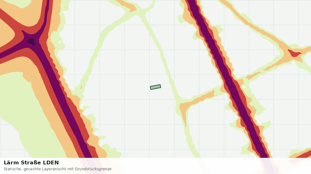 Statische Kartenansicht: Lärm Straße LDEN