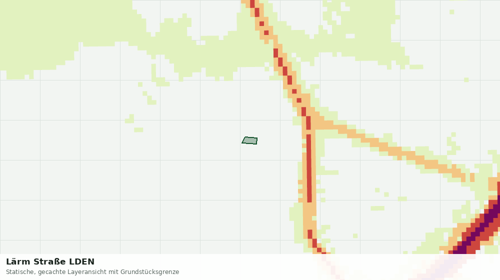 Statische Kartenansicht: Lärm Straße LDEN