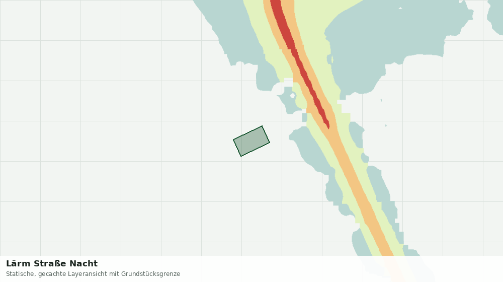 Statische Kartenansicht: Lärm Straße Nacht