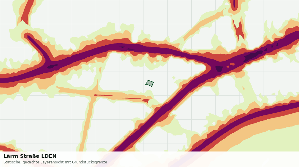 Statische Kartenansicht: Lärm Straße LDEN