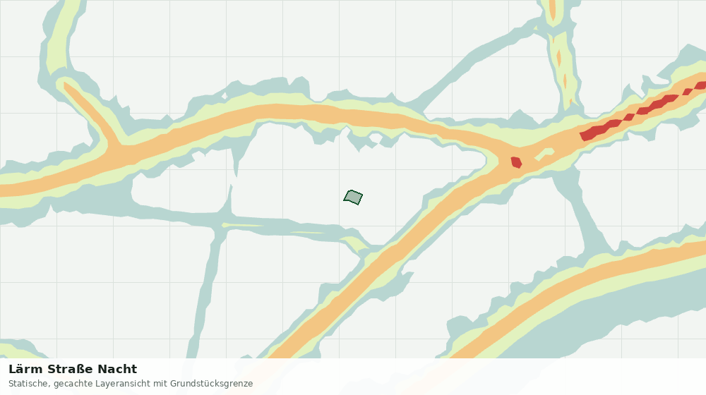 Statische Kartenansicht: Lärm Straße Nacht