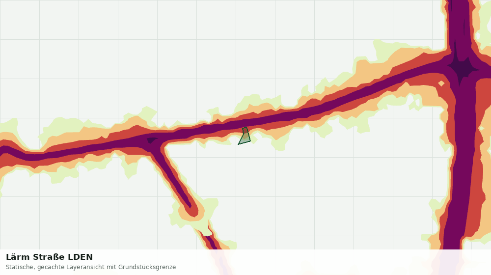 Statische Kartenansicht: Lärm Straße LDEN