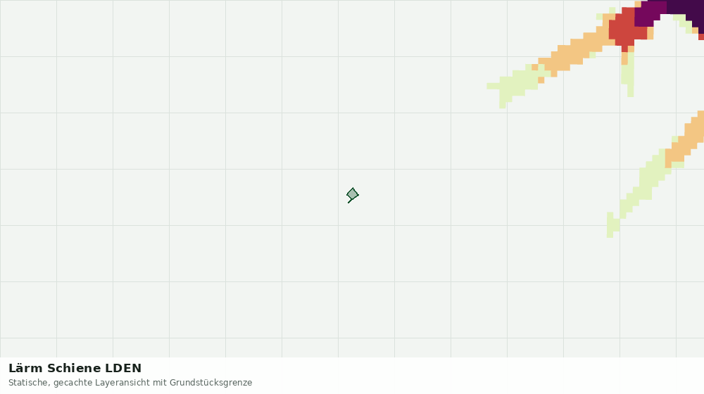 Statische Kartenansicht: Lärm Schiene LDEN