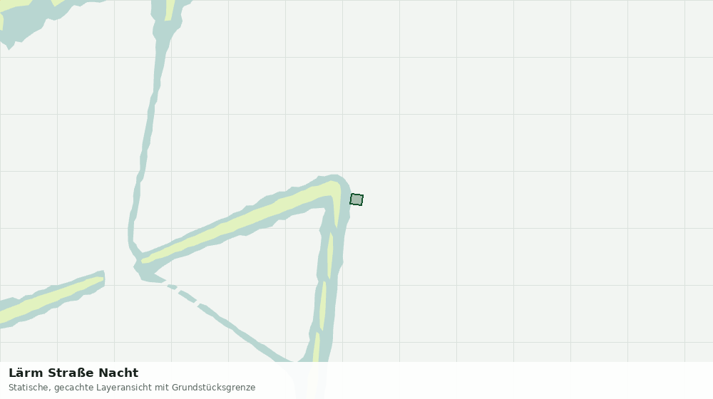 Statische Kartenansicht: Lärm Straße Nacht