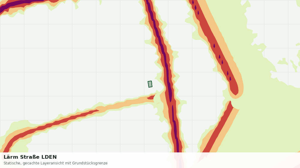 Statische Kartenansicht: Lärm Straße LDEN