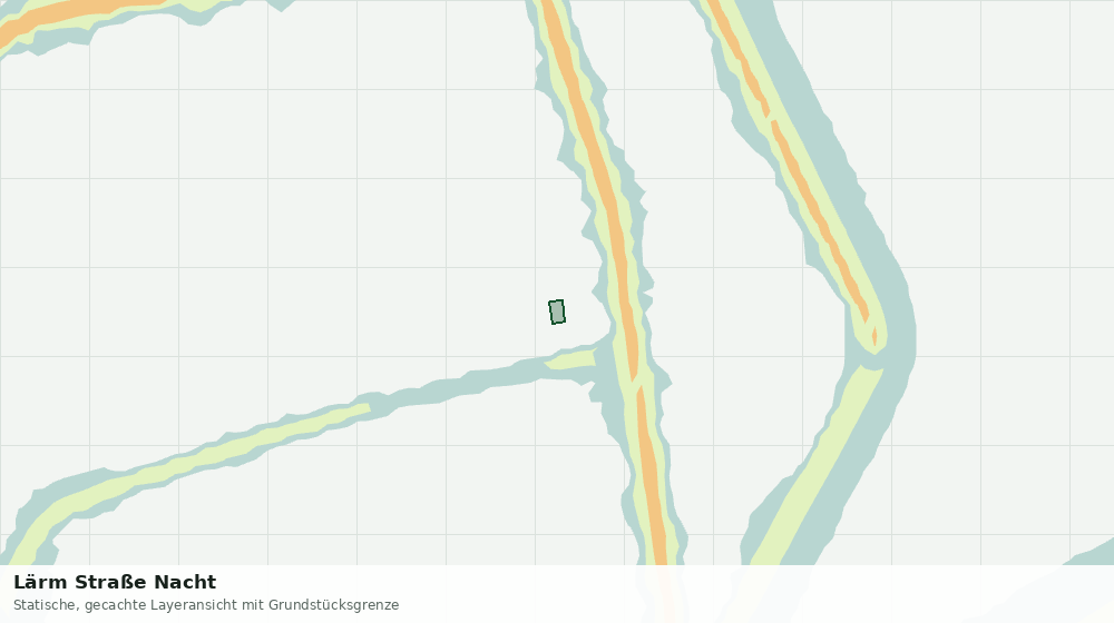 Statische Kartenansicht: Lärm Straße Nacht