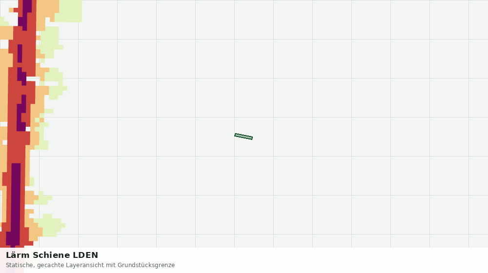 Statische Kartenansicht: Lärm Schiene LDEN
