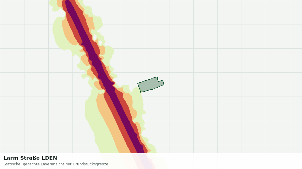 Statische Kartenansicht: Lärm Straße LDEN