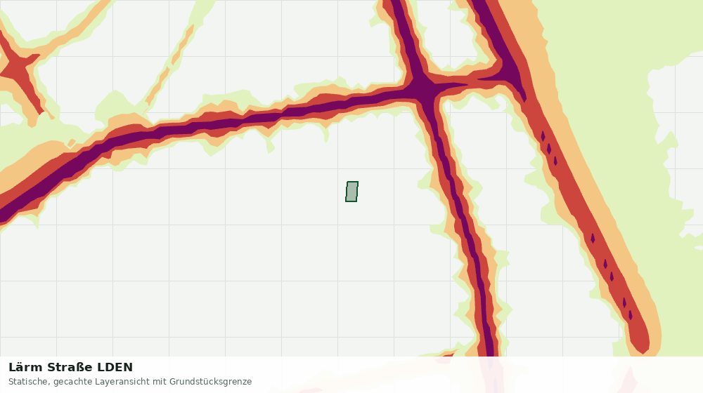 Statische Kartenansicht: Lärm Straße LDEN