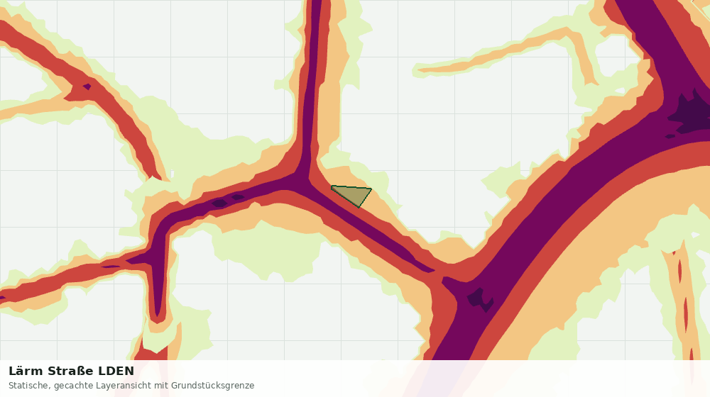 Statische Kartenansicht: Lärm Straße LDEN