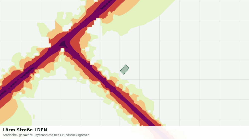 Statische Kartenansicht: Lärm Straße LDEN