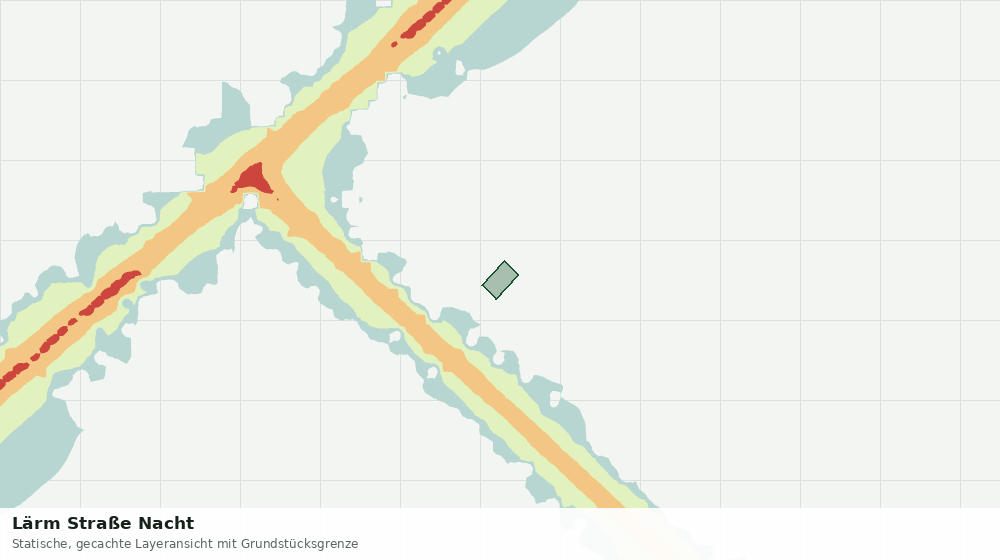 Statische Kartenansicht: Lärm Straße Nacht