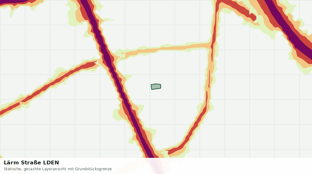 Statische Kartenansicht: Lärm Straße LDEN
